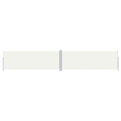 vidaXL Retractable Side Awning Cream 180x1000 cm 2