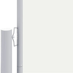 vidaXL Retractable Side Awning Cream 180x1000 cm 3