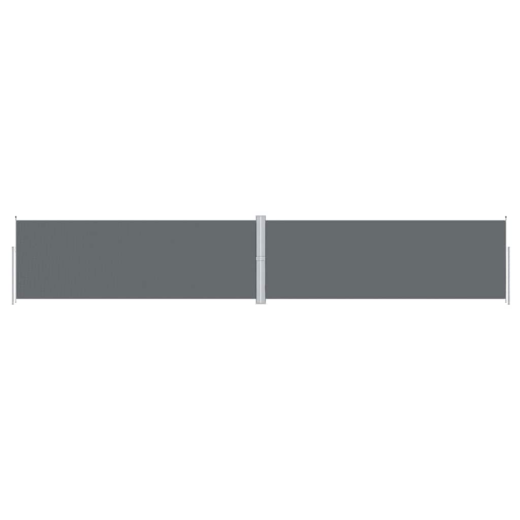 vidaXL Retractable Side Awning Anthracite 180x1000 cm 2