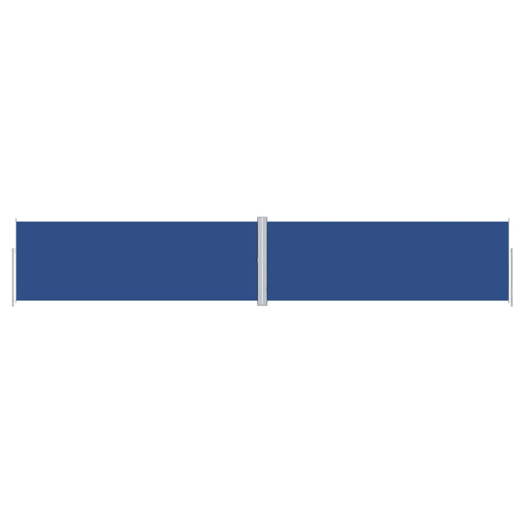 vidaXL Retractable Side Awning Blue 180x1000 cm 2