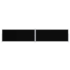 vidaXL Retractable Side Awning Black 200x1000 cm 2