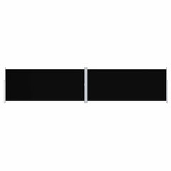 vidaXL Retractable Side Awning Black 220x1000 cm 2