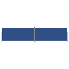 vidaXL Retractable Side Awning Blue 220x1000 cm 2