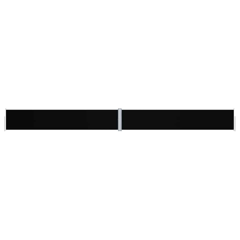 vidaXL Retractable Side Awning Black 117x1200 cm 2