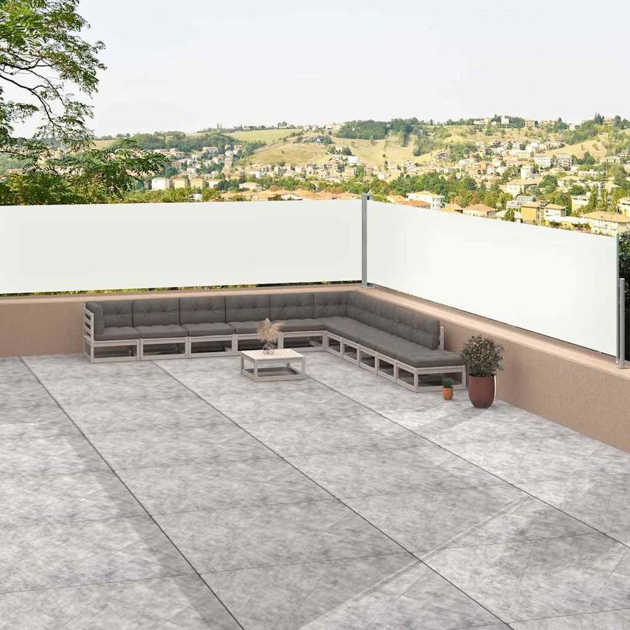 Retractable Side Awning Cream