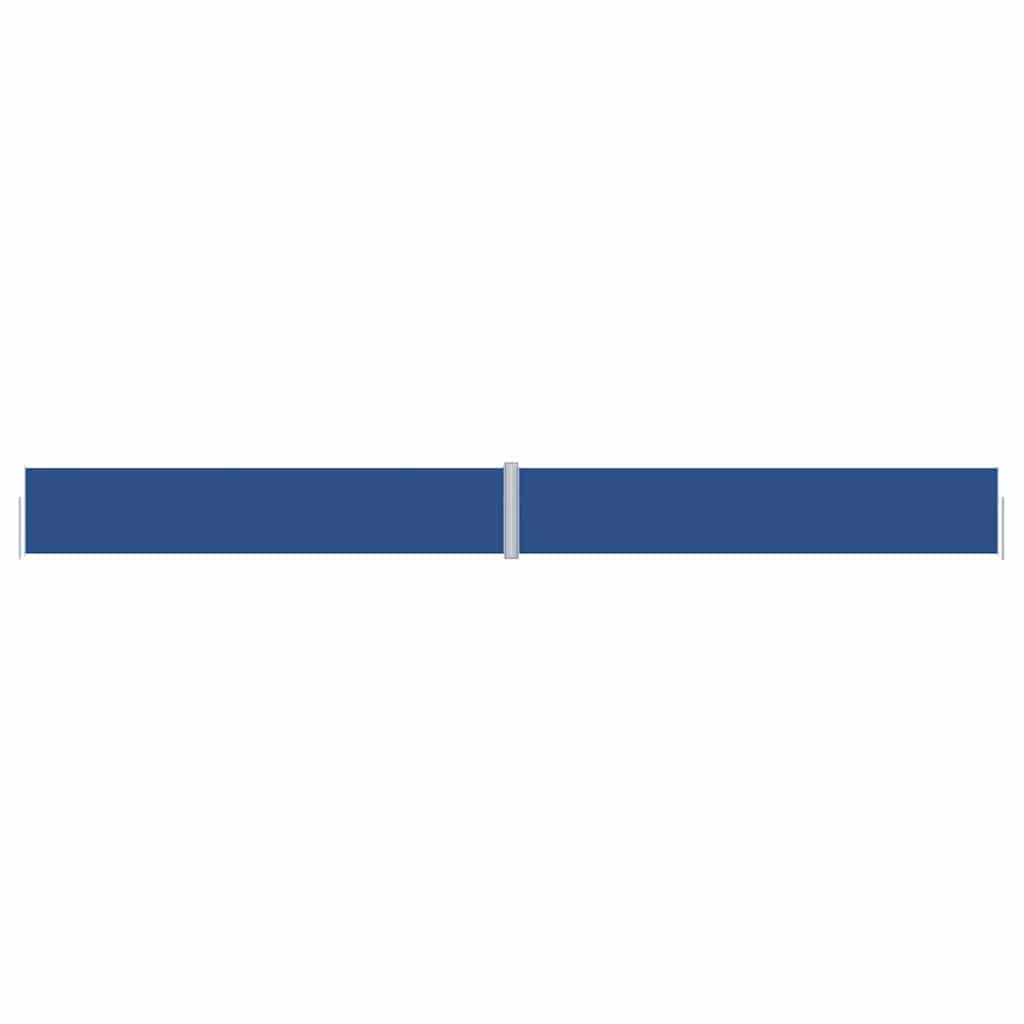 vidaXL Side Awning | Blue | Steel | 117 x 1200 cm |  Retractable  | Awnings 2