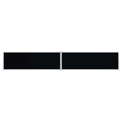 vidaXL Retractable Side Awning Black 200x1200 cm 2