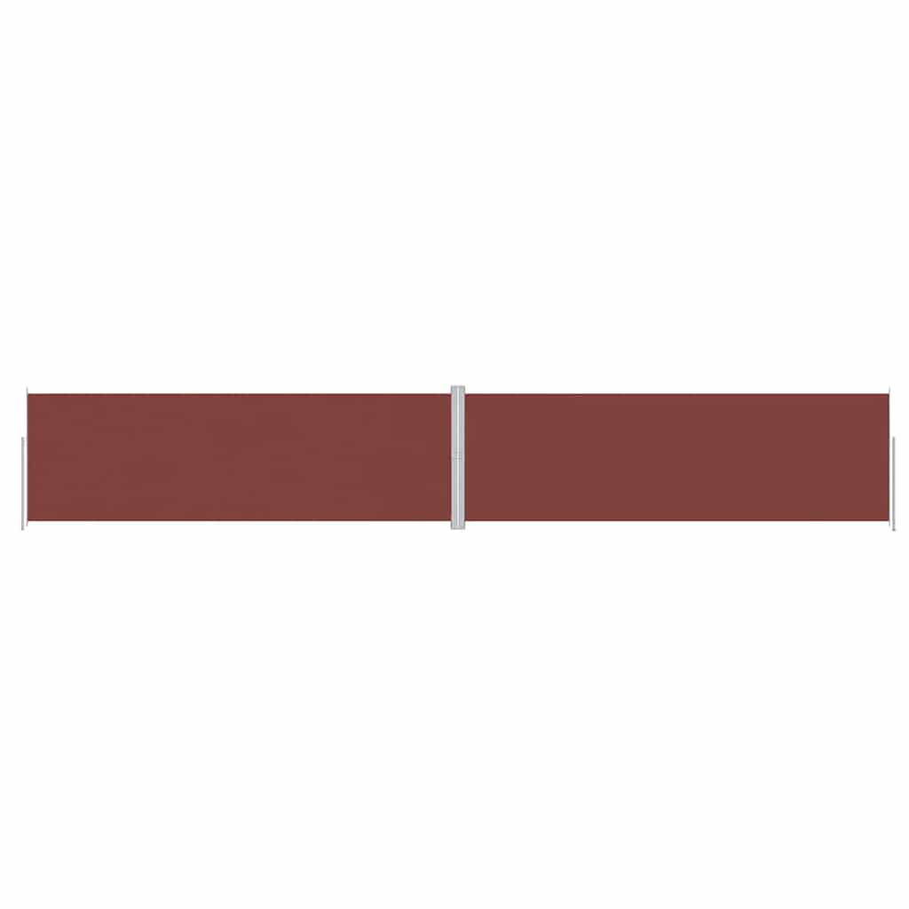 vidaXL Retractable Side Awning Brown 200x1200 cm 2