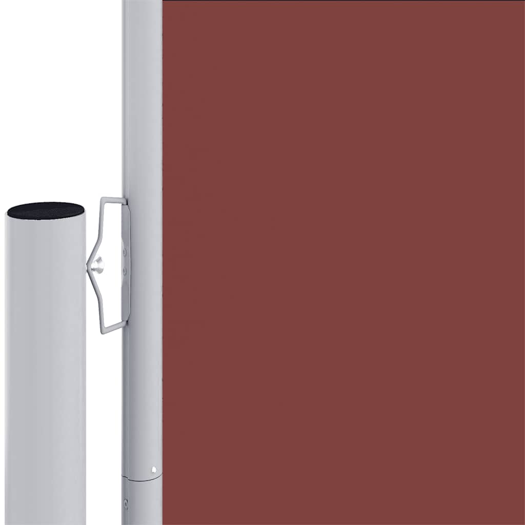 vidaXL Retractable Side Awning Brown 200x1200 cm 3