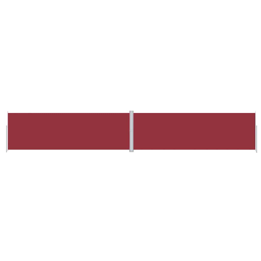 vidaXL Retractable Side Awning Red 200x1200 cm 2
