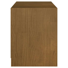 vidaXL TV Cabinet | Honey Brown | Solid Pinewood | Medium | TV Cabinet 6