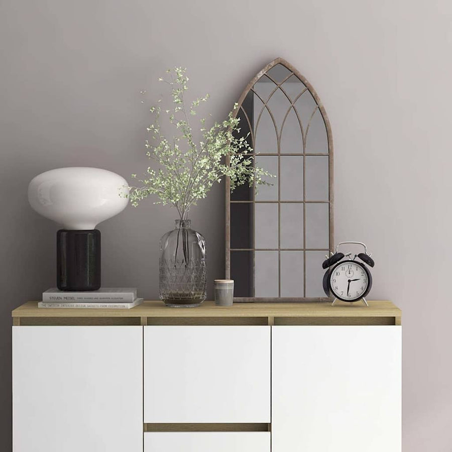 vidaXL Mirror | Sand | Iron | 70 x 30 cm | Decorative Inlays | Mirror | Gothic 1