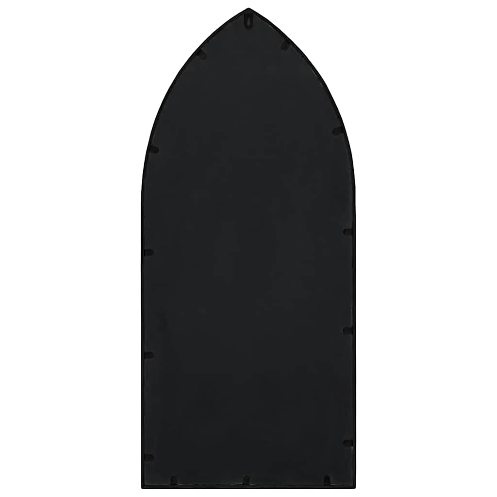 vidaXL Mirror | Black | Iron, Glass | 70x30 cm | Decorative Inlays | Mirror 4