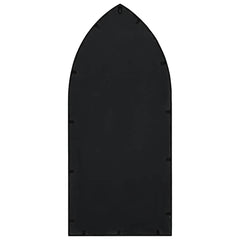 vidaXL Mirror | Black | Iron, Glass | 70x30 cm | Decorative Inlays | Mirror 4