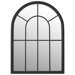 vidaXL Mirror Black 60x45 cm Iron for Indoor Use 2