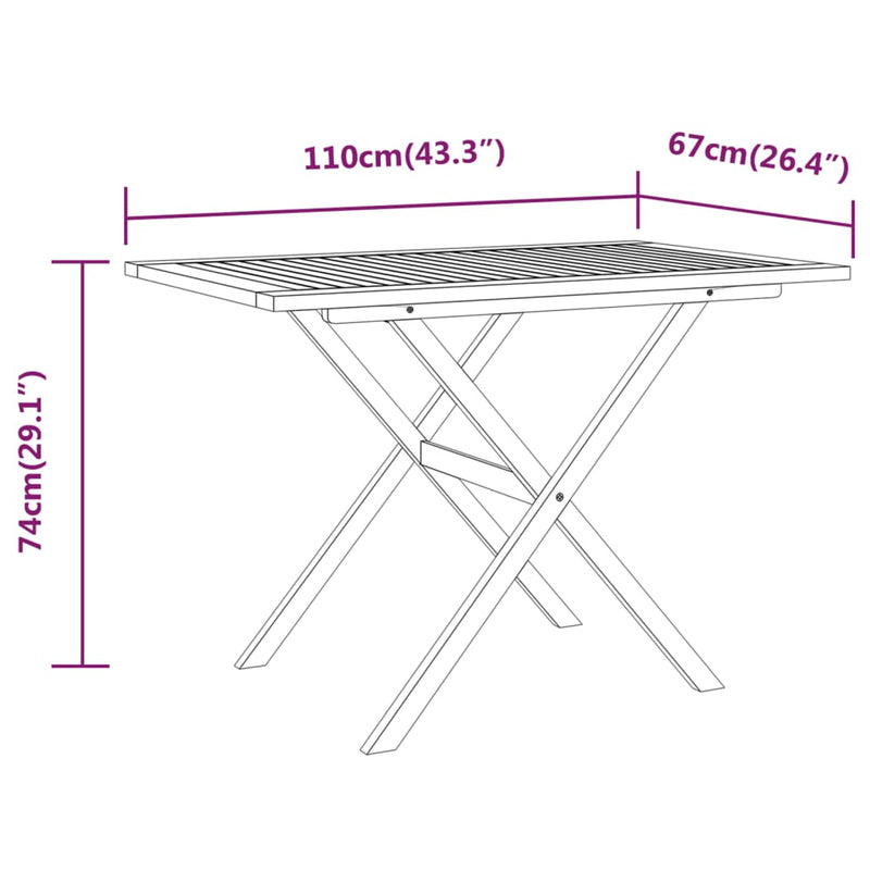 3 Piece Garden Dining Set with Cushions Beige