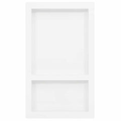 vidaXL Shower Niche with 2 Compartments High Gloss White 41x69x9 cm 2