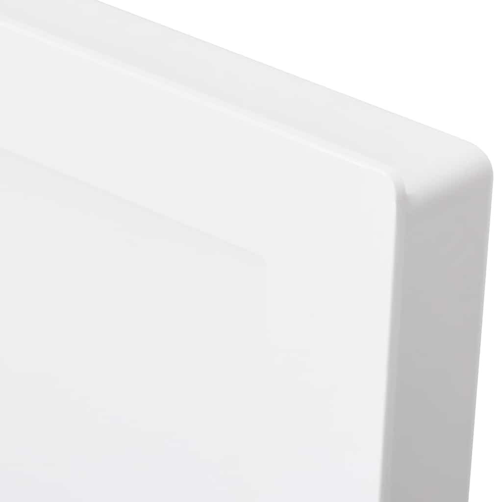 vidaXL Shower Niche with 2 Compartments High Gloss White 41x69x9 cm 4