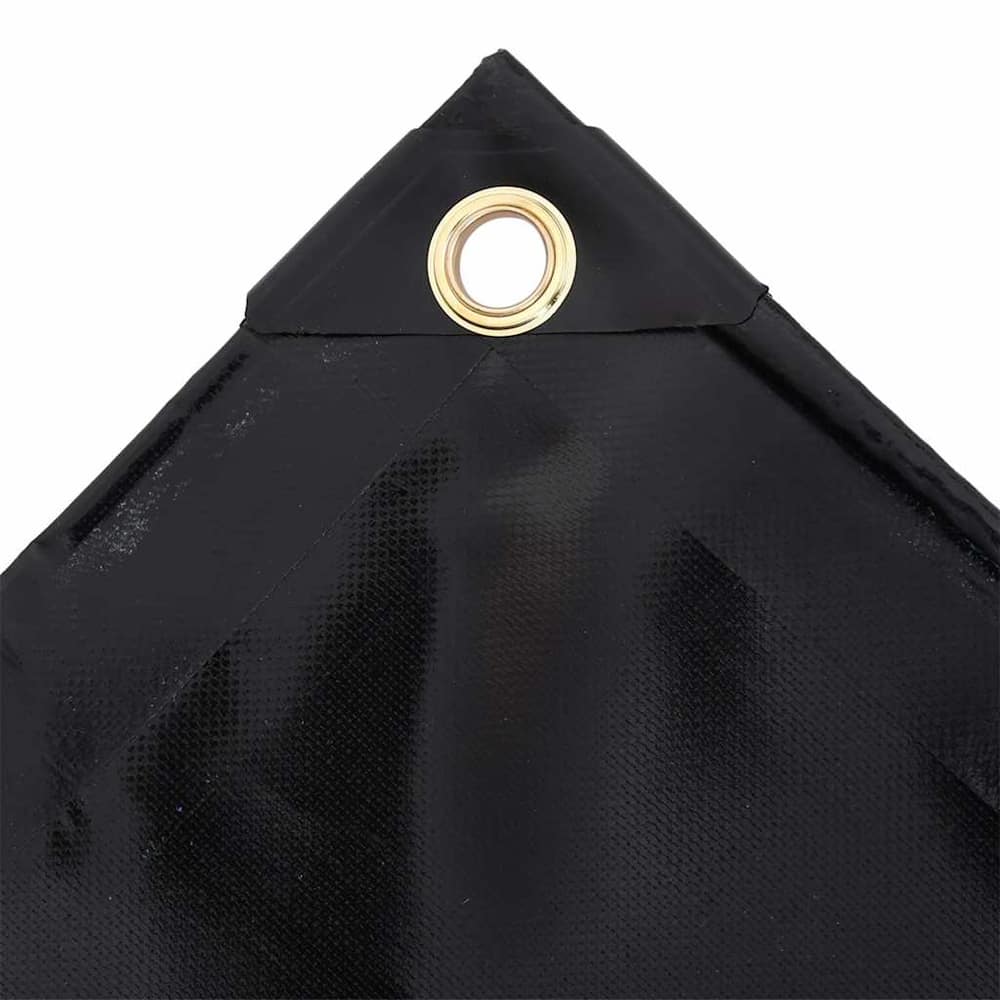 vidaXL Tarpaulin 650 g/m² 2x3 m Black 4