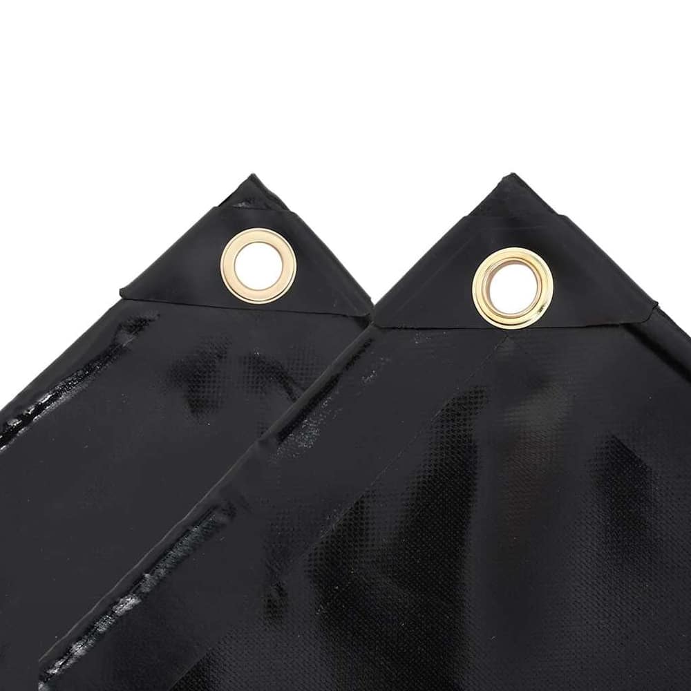 vidaXL Tarpaulin 650 g/m² 2x3 m Black 5