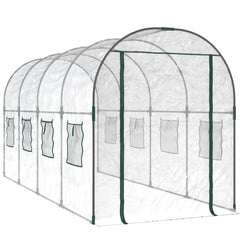 Greenhouse with Frame 160 x 200 x 192.5 cm PVC Transparent 400 cm