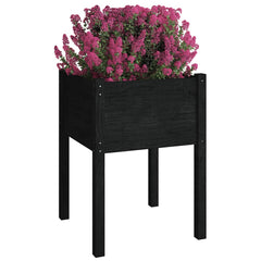 vidaXL Planter | Set of 2 | Black | Solid pinewood | Large | Built to Last 3