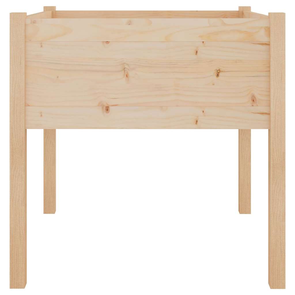 vidaXL Garden Planter | Natural wood | Solid pinewood | 70 cm | Durable 4
