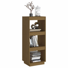 vidaXL Book Cabinet | Honey Brown | Solid Pinewood | Medium | Book Cabinet 4