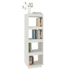 vidaXL Book Cabinet | White | Solid Pine Wood | 40 x 35 x 135 cm | Book Cabinet 4