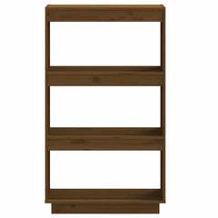 vidaXL Book Cabinet | Honey brown | Solid pinewood | Medium | Book Cabinet 5