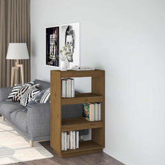 vidaXL Book Cabinet | Honey brown | Solid pinewood | Medium | Book Cabinet 1