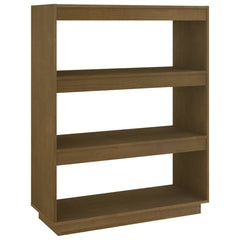 vidaXL Book Cabinet | Honey brown | Solid pinewood | Medium | Book Cabinet 2