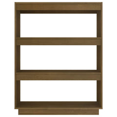 vidaXL Book Cabinet | Honey brown | Solid pinewood | Medium | Book Cabinet 5