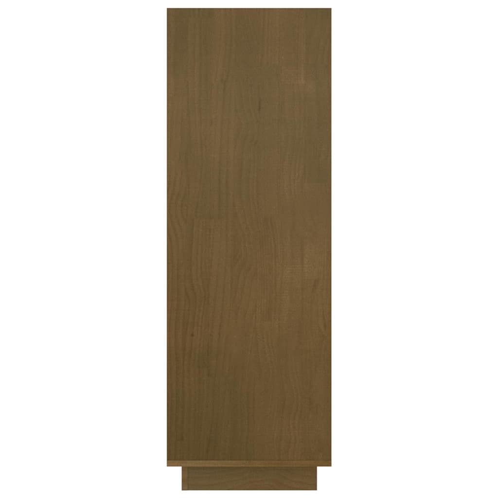 vidaXL Book Cabinet | Honey brown | Solid pinewood | Medium | Book Cabinet 6