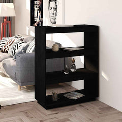 vidaXL Book Cabinet 80x35x71 cm Solid Wood Pine