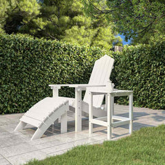 vidaXL Garden Table | White | HDPE (High Density Polyethylene) | 38x38x46 cm 3