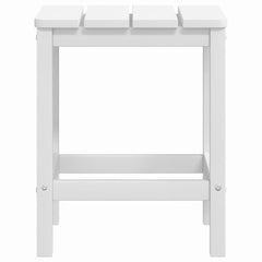 vidaXL Garden Table | White | HDPE (High Density Polyethylene) | 38x38x46 cm 5
