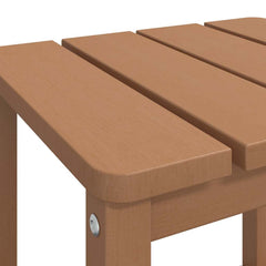 vidaXL Garden Table | Brown | HDPE (High Density Polyethylene), Steel 6