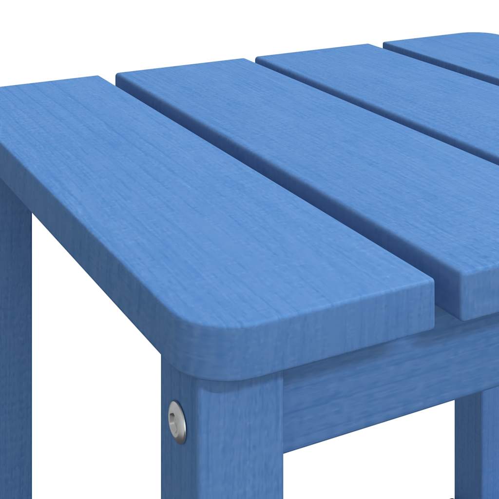 vidaXL Garden Table | Aqua Blue | HDPE | 38 x 38 x 46 cm | Durable 6