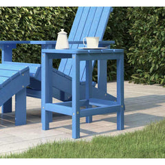 vidaXL Garden Table | Aqua Blue | HDPE | 38 x 38 x 46 cm | Durable 1