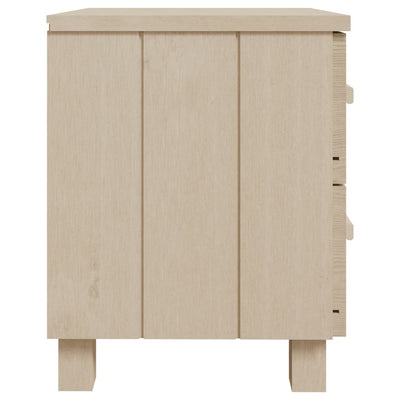 Bedside Cabinet HAMAR Honey Brown 40x35x44.5cm Solid Pinewood