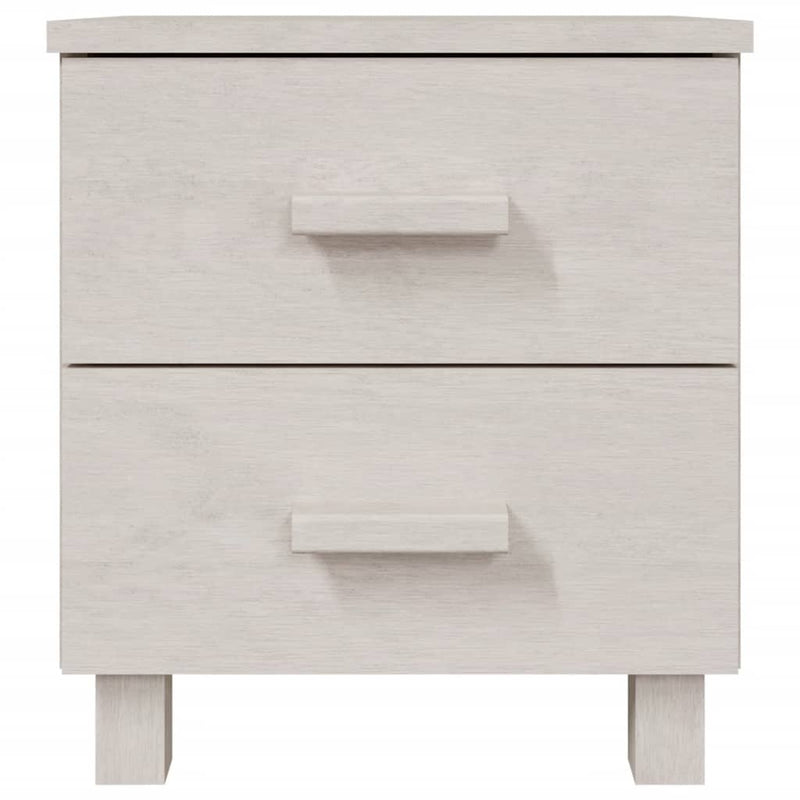 Bedside Cabinets HAMAR 2 pcs White 40x35x44.5 cm Solid Wood