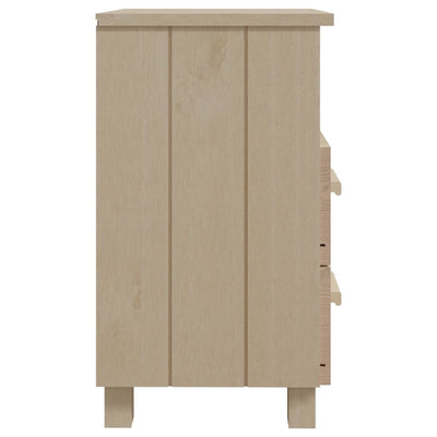 Bedside Cabinet HAMAR Honey Brown 40x35x62 cm Solid Wood Pine