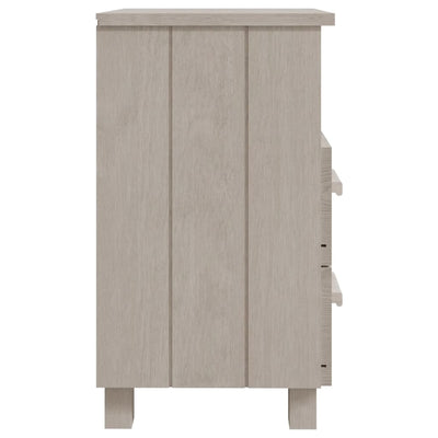 Bedside Cabinet HAMAR White 40x35x62 cm Solid Wood Pine