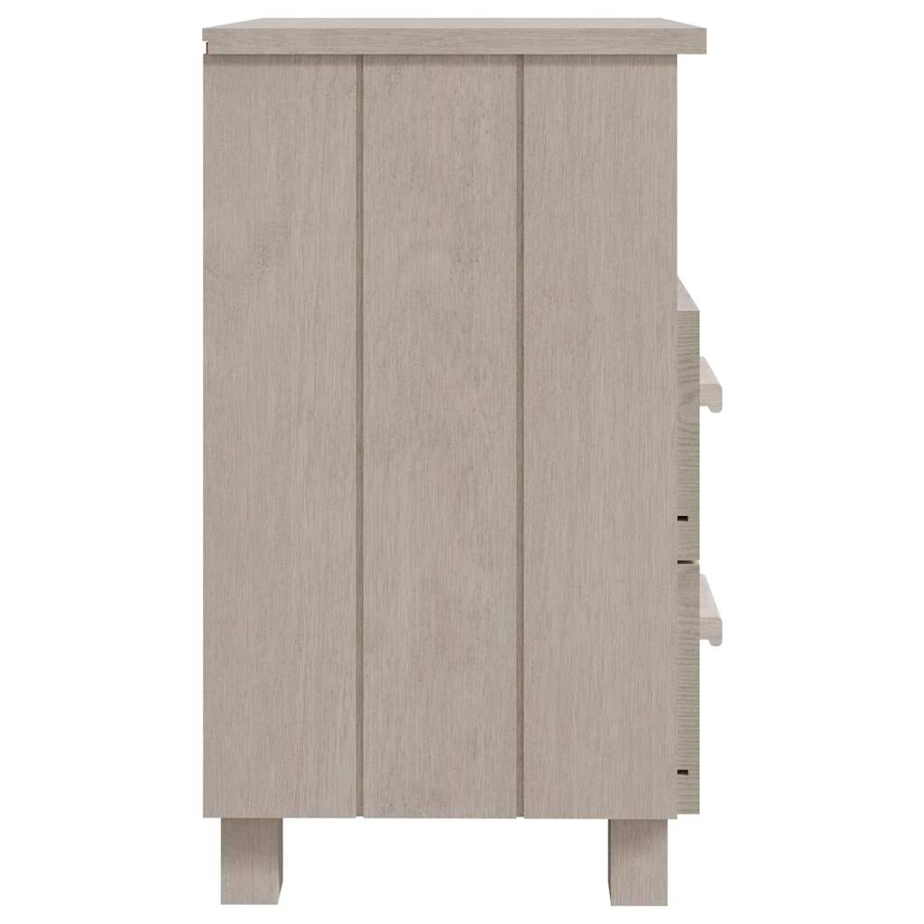 vidaXL Bedside Cabinet | Set of 2 | White | Solid pinewood, MDF | Compact 5