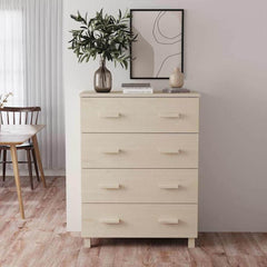 Sideboard "HAMAR" 79x40x103,5 cm Solid Wood Pine Honey brown