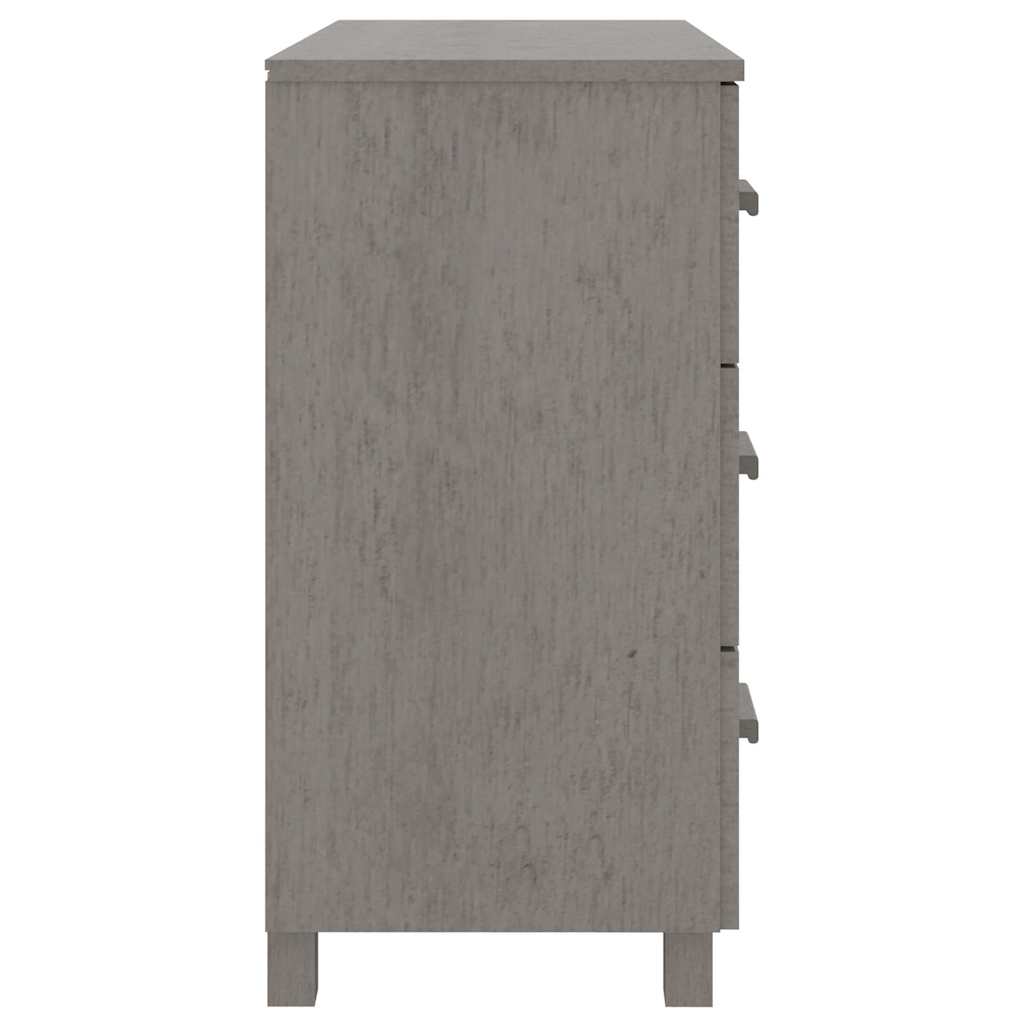 Sideboard "HAMAR" 90x40x80 cm Solid Pinewood Light grey