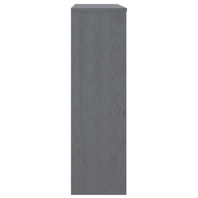 Top for Highboard HAMAR Dark Grey 90x30x100cm Solid Wood Pine