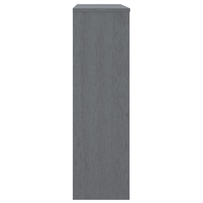 Top for Highboard HAMAR Dark Grey 90x30x100cm Solid Wood Pine