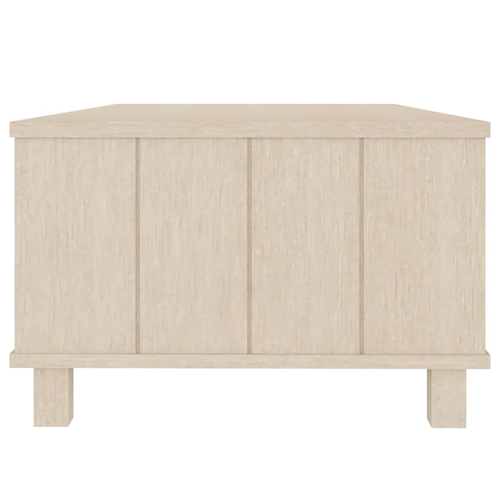 vidaXL Coffee Table | Honey brown | Solid pinewood, MDF | 100x55x35 cm 6